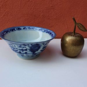 19th Century Blue & White Chinese porcelain kitchen ch’ing Qing Bowl