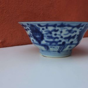 19th Century Blue & White Chinese porcelain kitchen ch’ing Qing Bowl