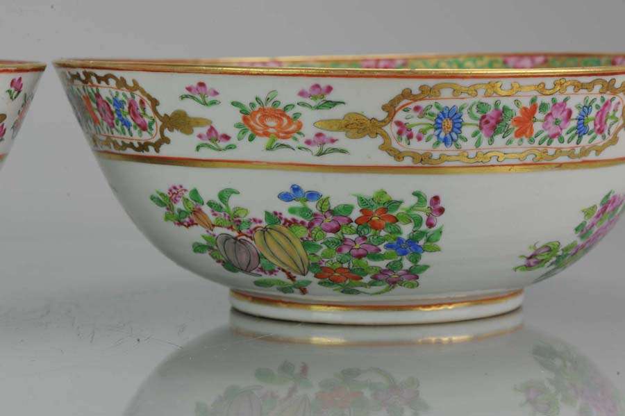 Details about   4.7”rare China antique Qing qianlong famille rose yellow blessing flower bowl 