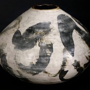 Japanese Edo Glazed Conical Pottery Vessel