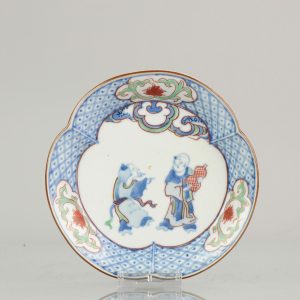 Edo Period Japanese Porcelain Plate Antique ko-Kutani ca 1660-80
