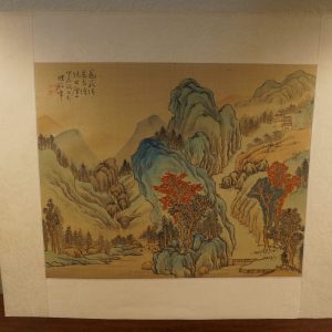 古董中国山水画