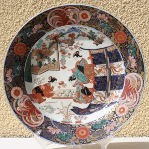 Large Porcelain Imari Charger Ø40CM – 18th – Edo period (1603-1868) – Japan