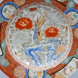 Large Arita Porcelain Plate Ø26,4CM – Marked- Meiji (1868-1912) Japan