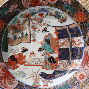 Large Porcelain Imari Charger Ø40CM – 18th – Edo period (1603-1868) – Japan