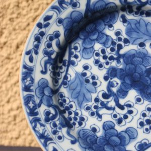 Chinese Kangxi Blue and White Porcelain Plate (1662-1722)