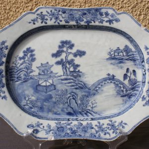 Chinese Lobbed Porcelain Export Plate 18th C
