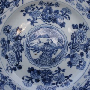 Chinese ‘Man Tou Xian’ Blue and White Porcelain Plate – Kangxi Period (1662-1722)