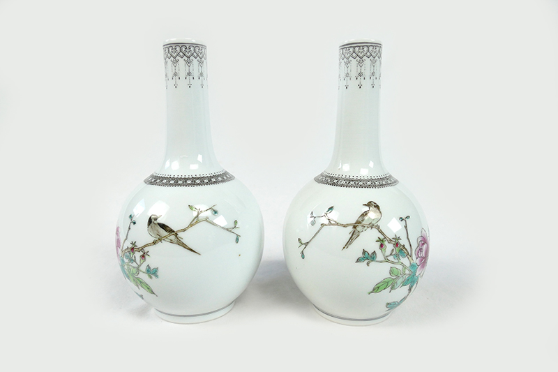PROC - couple vases total birds