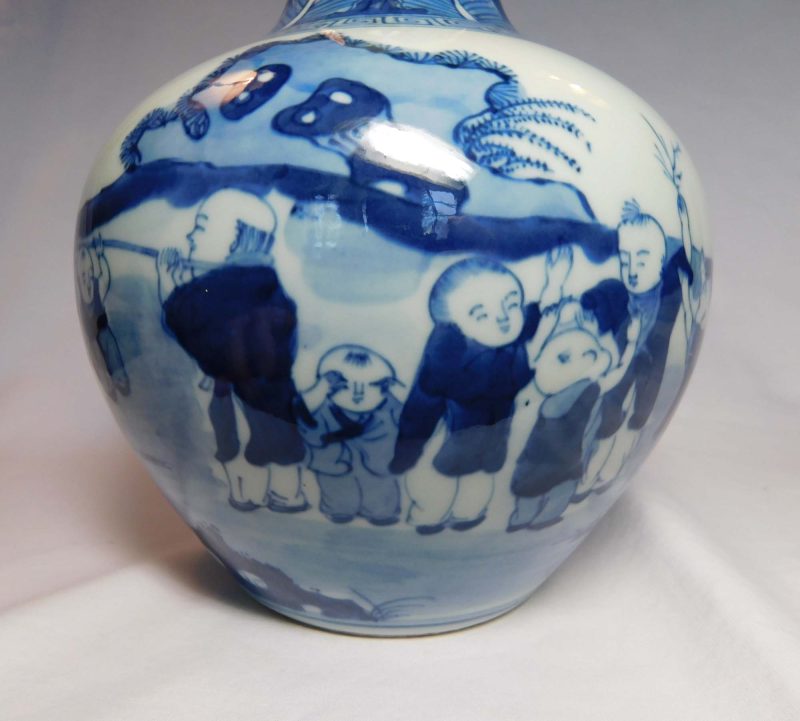 Kangxi 16 Boys M&P, blue and white Celestial bowl