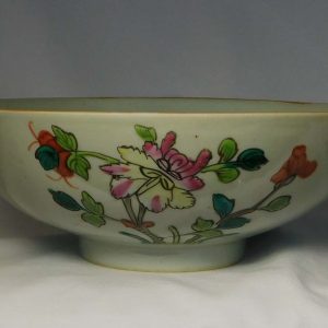 Guangxu Floral spray bowl, Prunus, lotus, peony and chrysanthemum