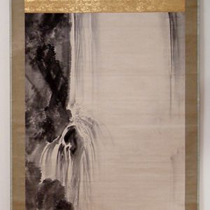 Ink waterfall by Shiokawa Bunrin (1808-1877)
