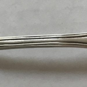 Crested Chinese Export Silver Master Salt Spoon by Linchong/Lynchong