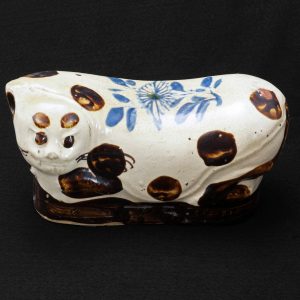 Chinese Ceramic Cizhou Cat Form Pillow 19th Century