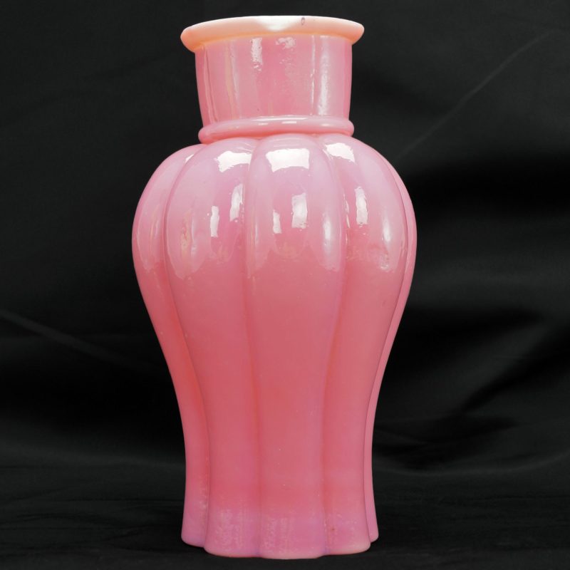 Chinese Pink Cased Peking Glass Vase