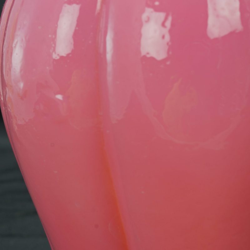 Detail Chinese Pink Cased Peking Glass Vase