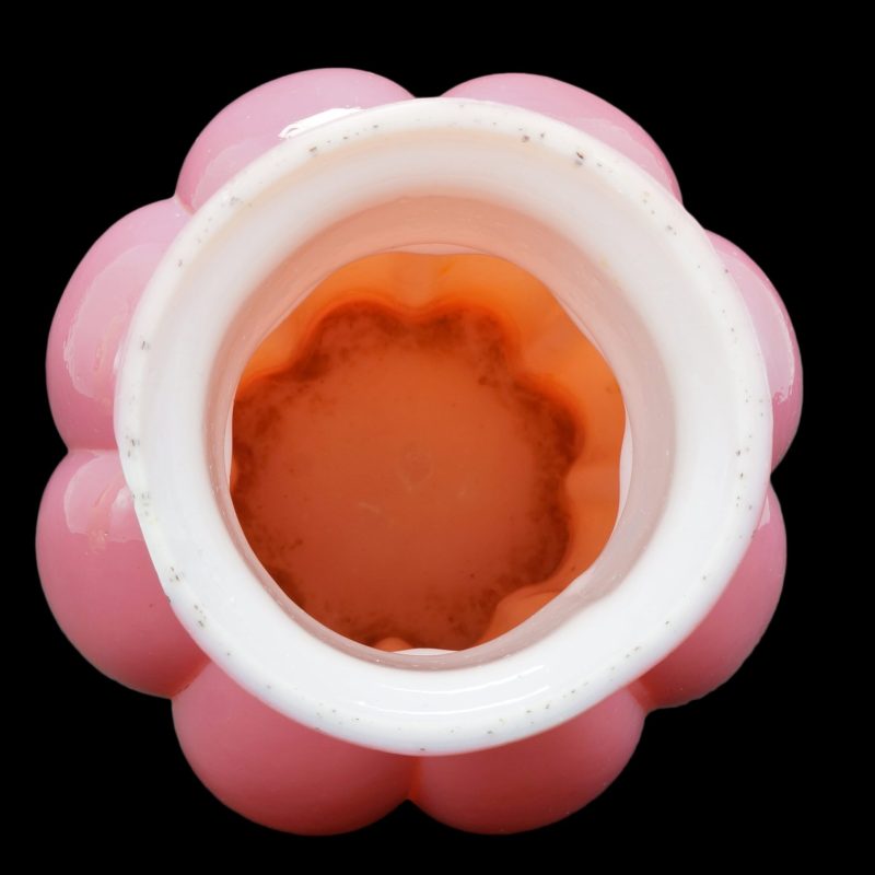 mouth Chinese Pink Cased Peking Glass Vase