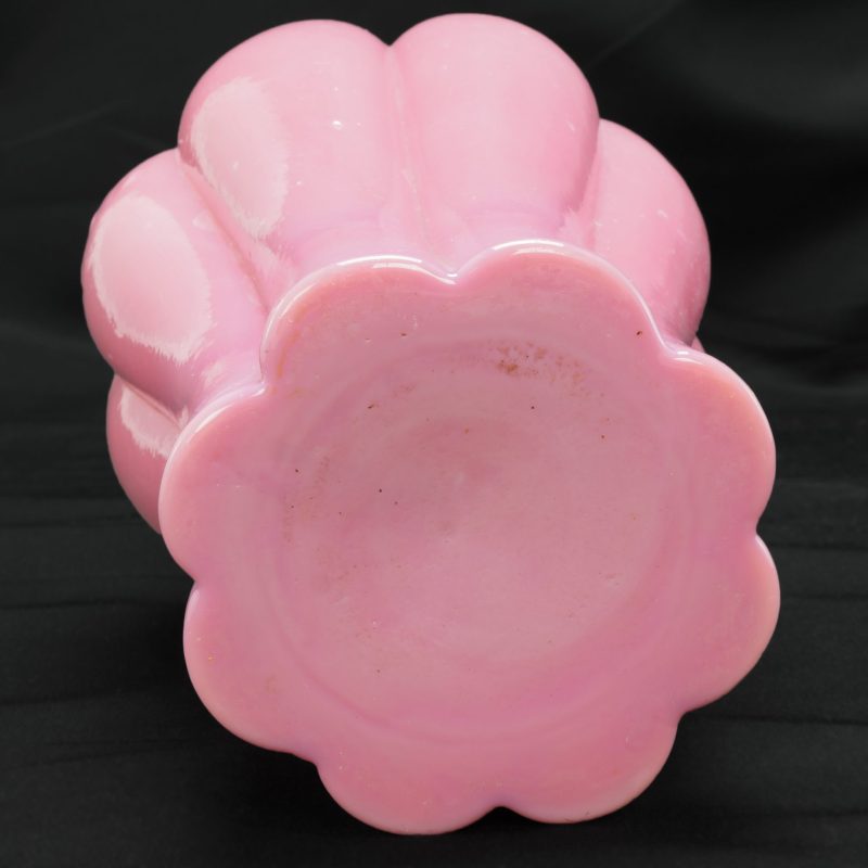base Chinese Pink Cased Peking Glass Vase