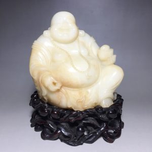 Antique Chinese Jade Buddha Status