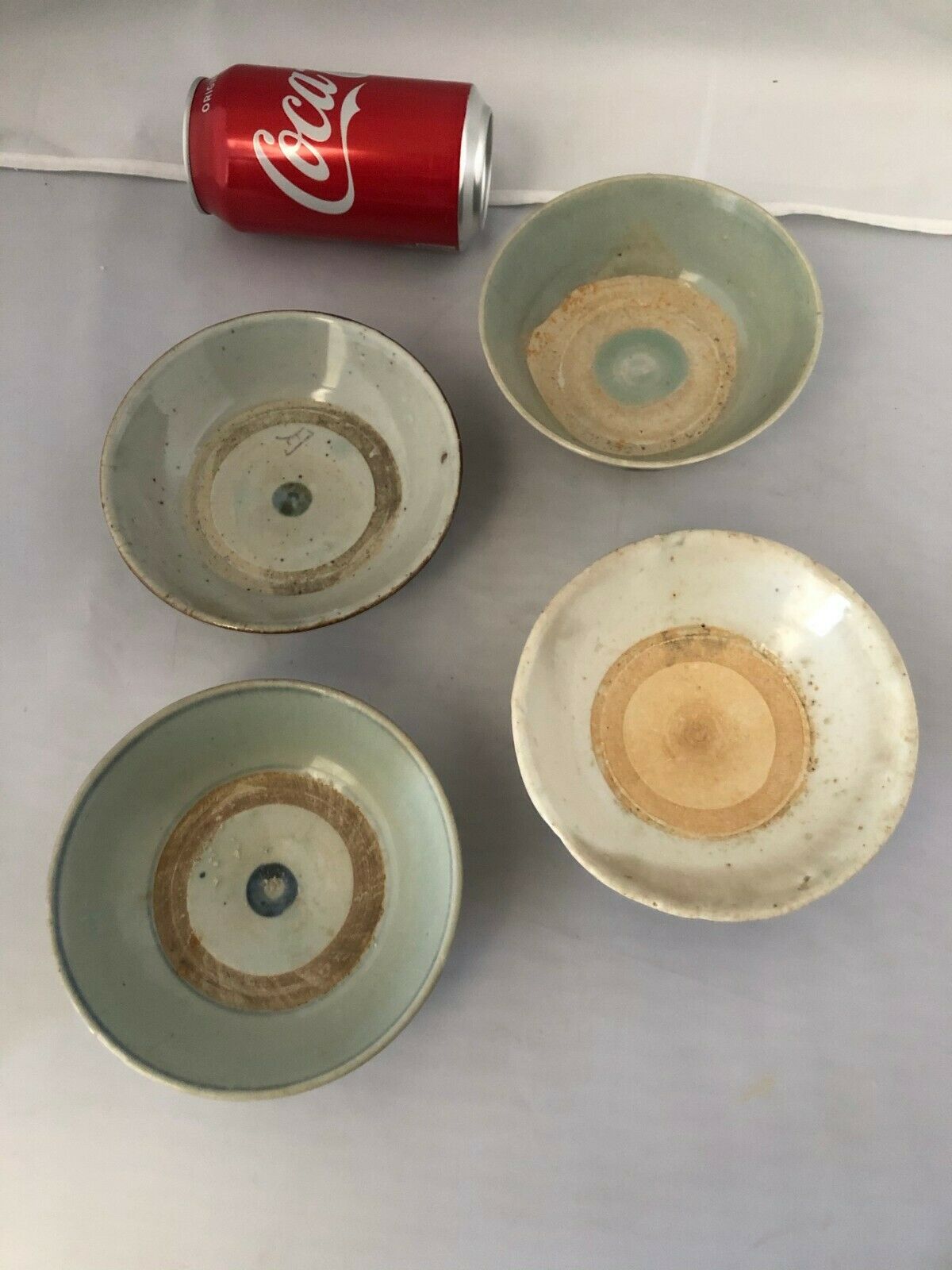 Chinese Antique B/W Ming Porcelain Bowls (4 pcs lot) “5 1/4 ” (W) #MD181