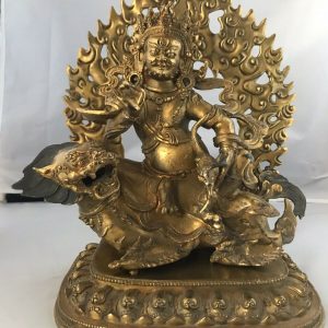 Chinese Vintage Tibetan Gold Gilded Bronze Buddha “13” (H) 4.58KG #MD467
