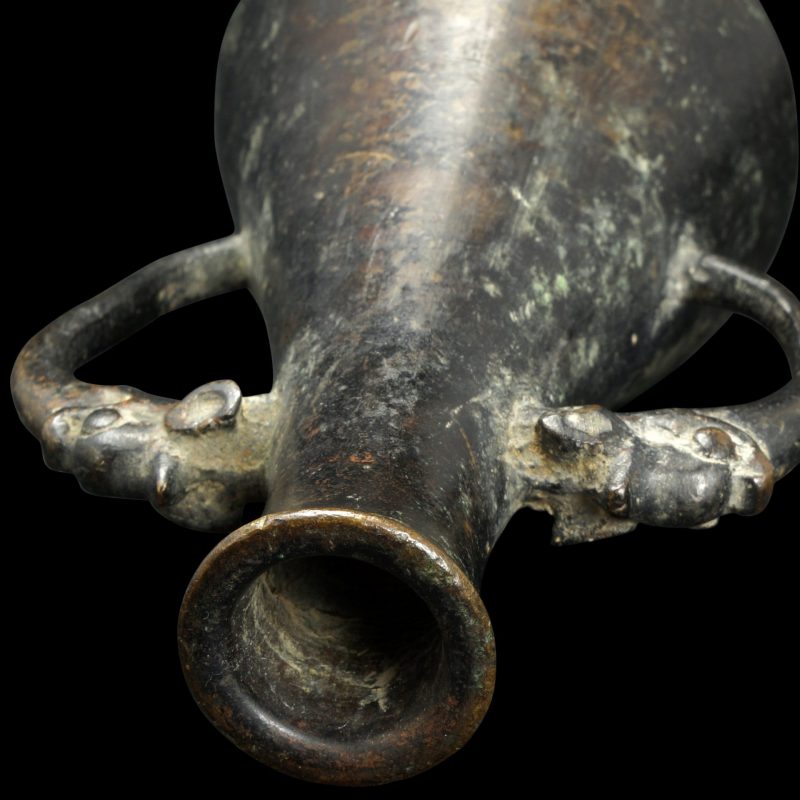 mouth Ming/Qing Bronze Scholar Vase