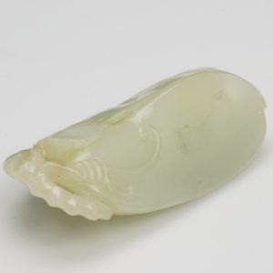 Chinese Jade Qing Toggle Pea Pod 18th/19th Century