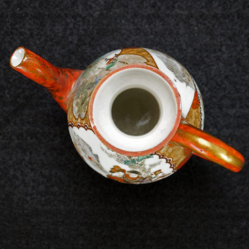 Japanese Porcelain Kutani Small Ewer Meiji Period