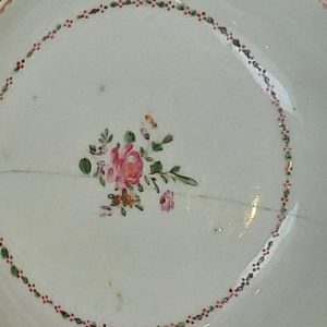 Chinese porcelain 18th century Famile Rose dish