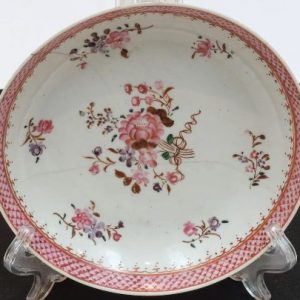 Chinese porcelain 18th century Famile Rose dish