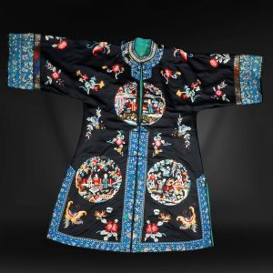 Antique Chinese Silk Women’s Robe Late Qing/Republic Period